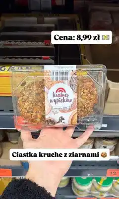 Biedronka Ciastka kruche z ziarnami Kraina Wypieków oferta
