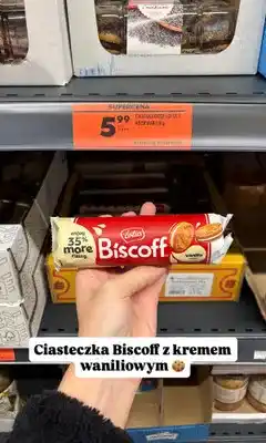 Biedronka Ciasteczka Lotus Biscoff z kremem waniliowym oferta