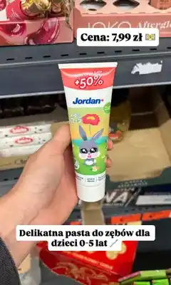Biedronka Pasta do zębów dla dzieci Jordan Kids 0-5 lat oferta