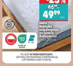 Biedronka Nakładka antyalergiczna na materac Antibacterial 160x200 cm Smukee oferta