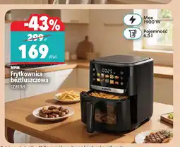 Biedronka Frytkownica beztłuszczowa czarna Mpm oferta
