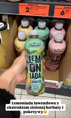 Biedronka Lemoniada Zbyszko smak lawenda z ekstraktem zielonej herbaty i pokrzywy oferta
