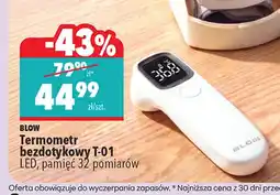 Biedronka Termometr bezdotykowy T-01 LED pamięć 32 pomiarów Blow oferta