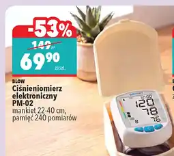 Biedronka Ciśnieniomierz elektroniczny PM-02 mankiet 22-40 cm pamięć 240 pomiarów Blow oferta