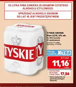 Kaufland Piwo Tyskie Gronie 5,2% 4-pak oferta