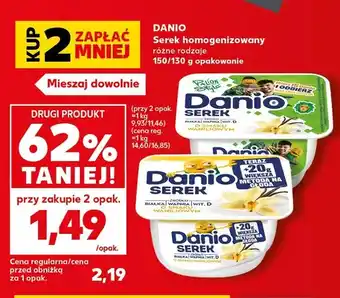Kaufland Serek homogenizowany Danio oferta