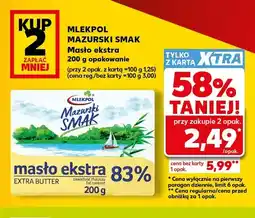 Kaufland Masło ekstra Mazurski Smak Mlekpol oferta