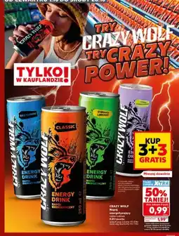 Kaufland Napój energetyzujący Classic Crazy Wolf oferta