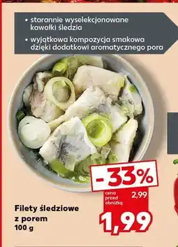 Kaufland Filety śledziowe z porem oferta