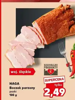 Kaufland Boczek parzony paski Haga oferta