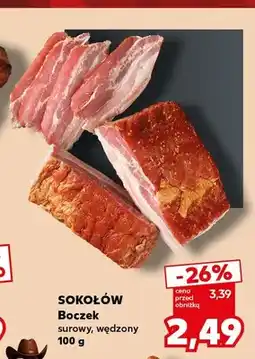 Kaufland Boczek surowy wędzony Sokołów oferta