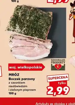 Kaufland Boczek parzony z czosnkiem niedźwiedzim i zielonym pieprzem Mróz oferta