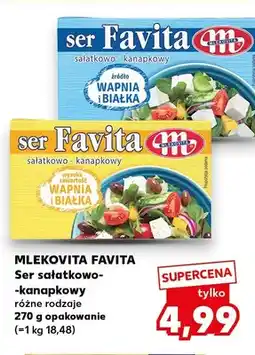 Kaufland Ser sałatkowo-kanapkowy Favita Mlekovita oferta