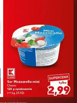 Kaufland Ser Mozzarella mini Classic K-Classic oferta