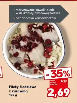 Kaufland Filety śledziowe z żurawiną oferta