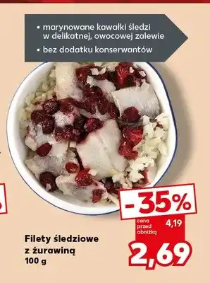 Kaufland Filety śledziowe z żurawiną oferta