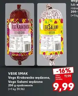 Kaufland Vege Krakowska wędzona Vege Smak oferta