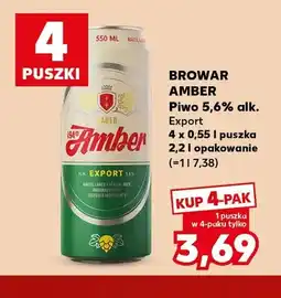 Kaufland Piwo Browar Amber Export 4-pak oferta