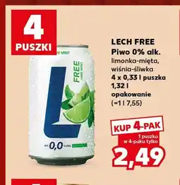 Kaufland Piwo bezalkoholowe Lech limonka-mięta 4-pak oferta