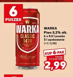 Kaufland Piwo Warka 6-pak oferta