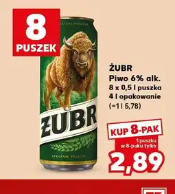Kaufland Piwo Żubr 8-pak oferta
