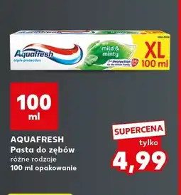 Kaufland Pasta do zębów Aquafresh Mild & Minty oferta