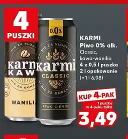 Kaufland Piwo bezalkoholowe Karmi Classic 4-pak oferta