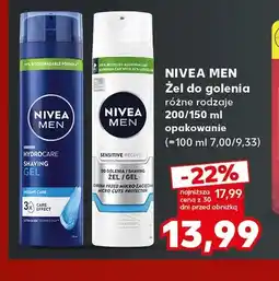 Kaufland Żel do golenia Nivea Men Hydrocare oferta