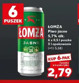 Kaufland Piwo 5,7% Łomża 6-pak oferta