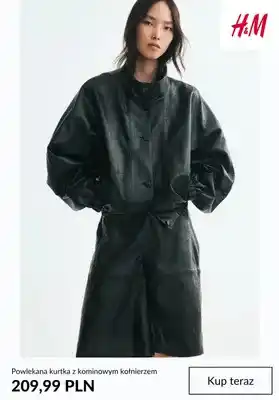 Powlekana kurtka z kominowym kołnierzem H & M
