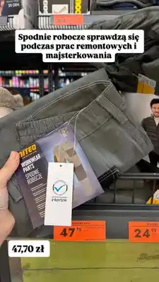 Biedronka Spodnie robocze męskie Niteo oferta