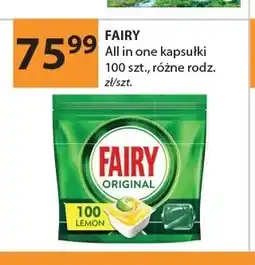 Drogerie Laboo Kapsułki do zmywarki All in one Fairy oferta