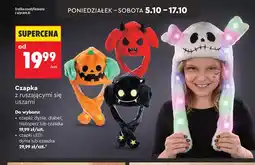 Biedronka Czapka z ruszającymi się uszami dynia oferta