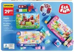 Biedronka Klocki magnetyczne Litery i cyfry EleFun oferta