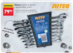 Biedronka Klucze płasko-oczkowe z grzechotką 8 szt. Niteo oferta