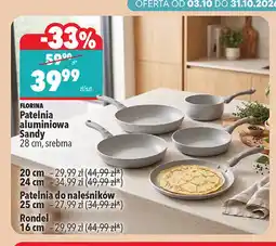 Biedronka Patelnia aluminiowa Sandy 28 cm srebrna Florina oferta