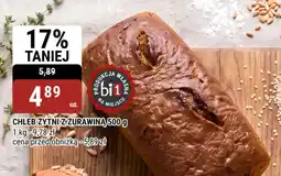 bi1 Chleb Żytni z Żurawiną oferta