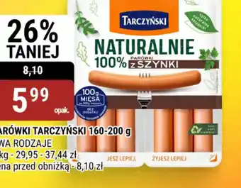 Parówki Naturalnie z Szynki Tarczyński