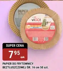 bi1 Papier do frytownicy bez tłuszczowej Vigo! oferta