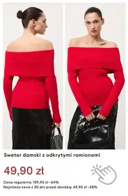Medicine Sweter damski z odkrytymi ramionami oferta