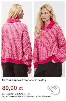Sweter damski z moherem i wełną