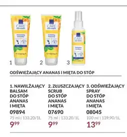 Avon Złuszczający scrub do stóp Ananas i Mięta Avon Care oferta