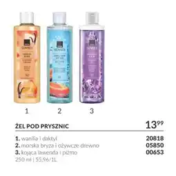 Avon Żel pod prysznic wanilia i daktyl Senses oferta