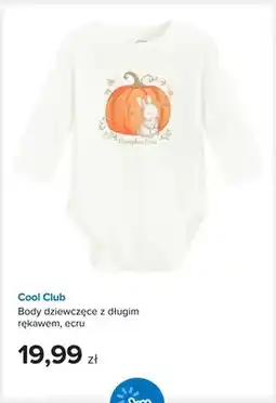 Smyk Body dziewczęce z długim rękawem ecru Cool Club oferta