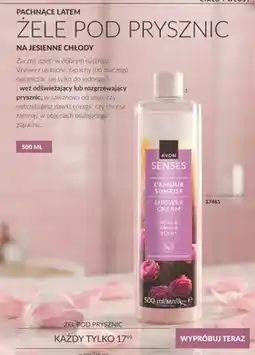 Avon Żel pod prysznic L'Amour Sunrise róża i ciepły bursztyn Avon Senses oferta