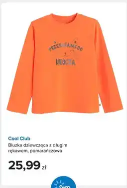 Smyk Bluzka dziewczęca z długim rękawem pomarańczowa Cool Club oferta