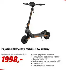Media Markt Pojazd elektryczny Kukirin G2 czarny oferta