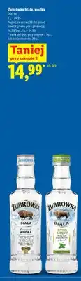 Lidl Wódka Żubrówka Biała z nutą mięty oferta