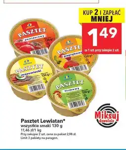 Lewiatan Pasztet Lewiatan pomidorowy oferta