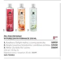 Avon Żel pod prysznic Raspberry Delight malina z czarną porzeczką Senses oferta